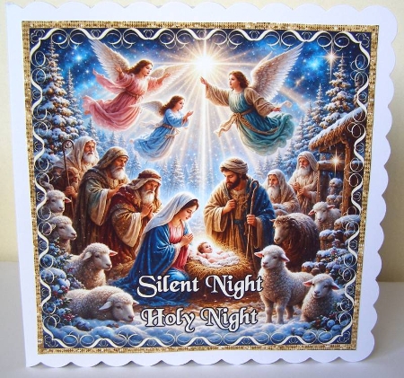 Silent Night Holy Night Topper by Margaret McCartney