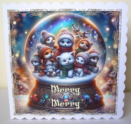 Merry Merry Christmas Topper by Margaret McCartney
