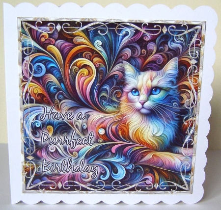 Have a Purrfect Birthday Topper by Margaret McCartney