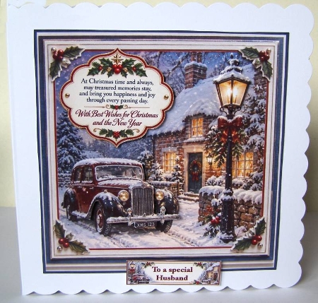 A Festive vintage car by Margaret McCartney