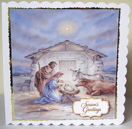 AI Christmas Nativity Scene - 22 by Margaret McCartney