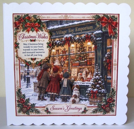 Festive Village toy emporium by Margaret McCartney