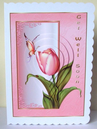 Floral Butterfly with Teardrop Pyramage by Margaret McCartney