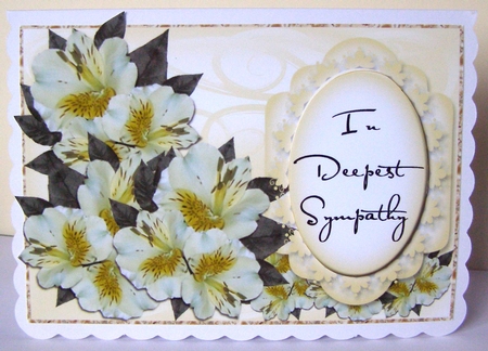 Flowers on Pastel Background Various Occasions Topper 2 by Margaret McCartney