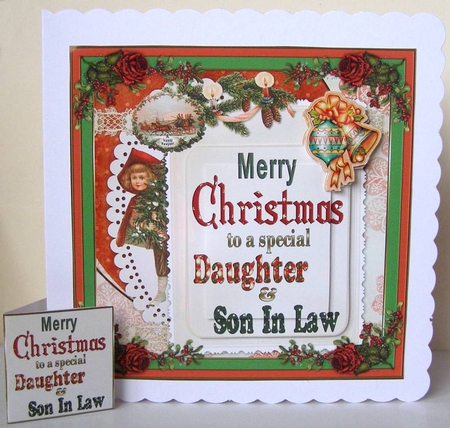 Merry Christmas Daughter & Son in Law Mini Kit by Margaret McCartney