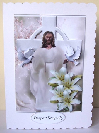 Jesus with Doves and Lilies Mini Kit by Margaret McCartney