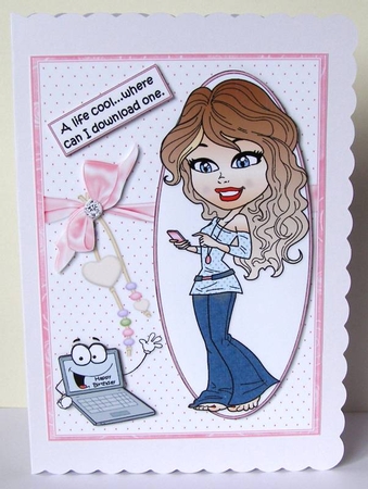 Teen diva a life cool quick card by Margaret McCartney