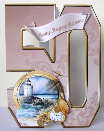 Mens 50th Card Mini Kit by Margaret McCartney