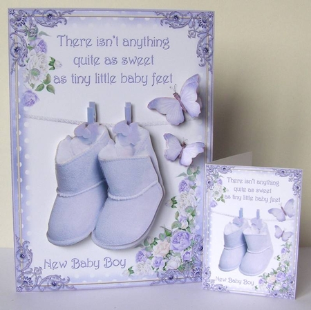 Baby Boy Booties by Margaret McCartney