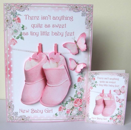 Baby Girl Booties by Margaret McCartney
