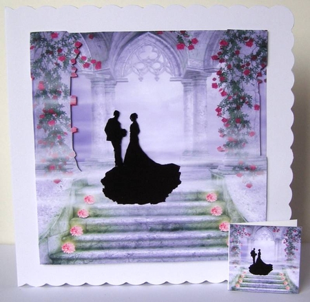 Tying The Knot 62 - Weddings & Handfastings - 3D Decoupage + Matching Insert & Tag  by Margaret McCartney