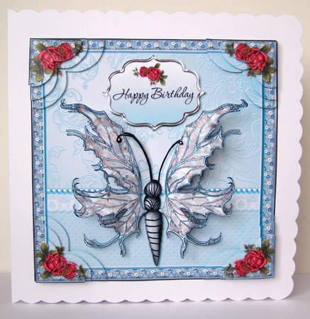 Baby Blue Gothic Butterfly MiniKit by Margaret McCartney