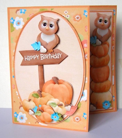 Pumpkin Patch Birthday Card Kit by Margaret McCartney