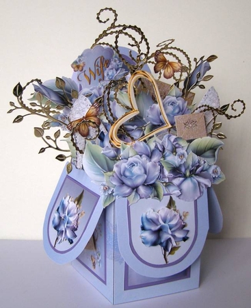 POP UP 3D BOX CARD KIT - TRUE LOVE by Margaret McCartney