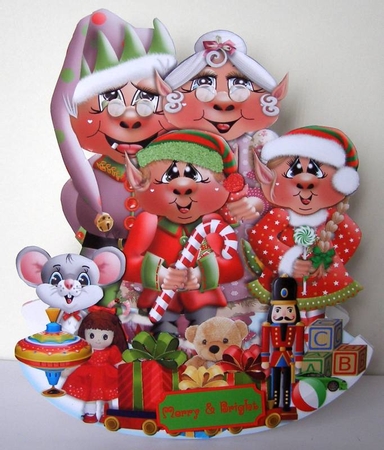 Your-Elf A Fun Christmas Rocker Card Kit & Envelope by Margaret McCartney
