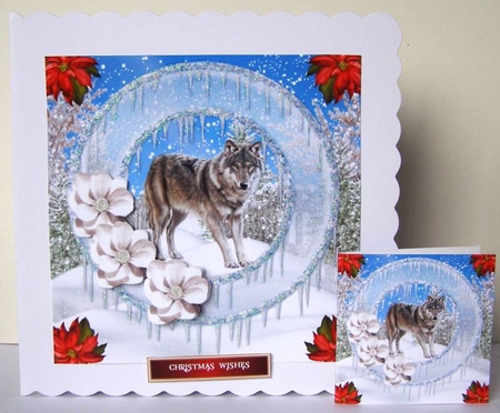 Wolve Enjoying a Snowy Day by Margaret McCartney