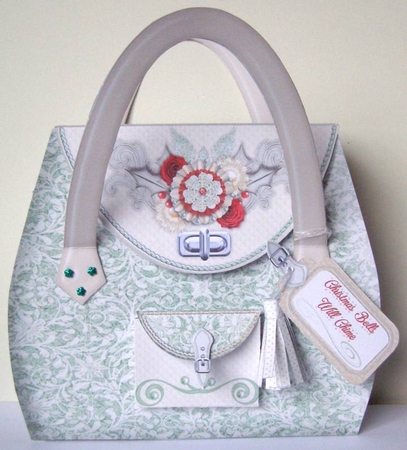 Amid the Winter Snow, Luxury 8x8 3d Gatefold Card and Designer Gift Bag Kit by Margaret McCartney