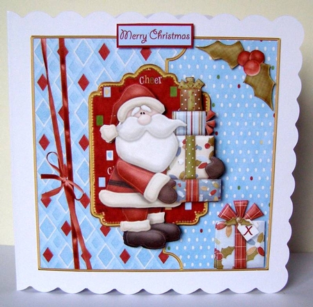 Santa and presents by Margaret McCartney