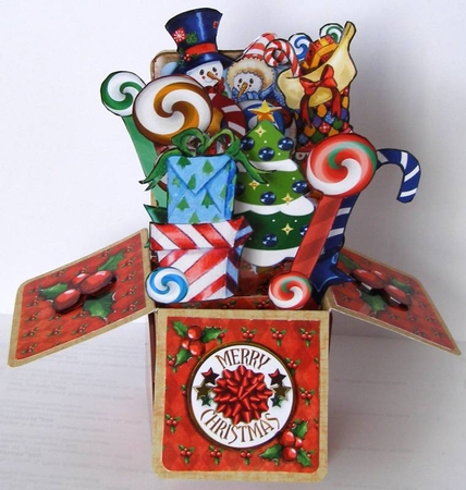 Christmas Carols Snowman Pop Up Box  by Margaret McCartney