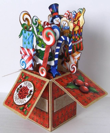 Christmas Carols Snowman Pop Up Box  by Margaret McCartney
