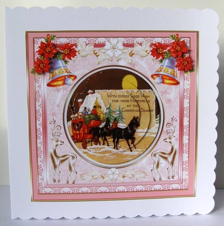 Christmas Season Vintage Topper by Margaret McCartney