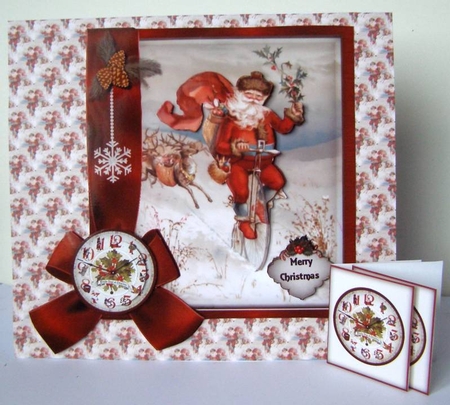 Santa Riding into Town MK by Margaret McCartney
