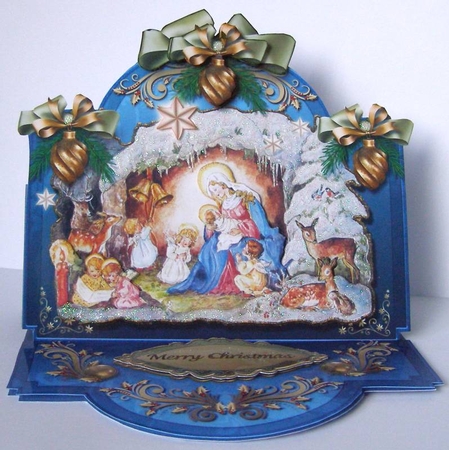 Mother Mary Nativity Easel 3 by Margaret McCartney