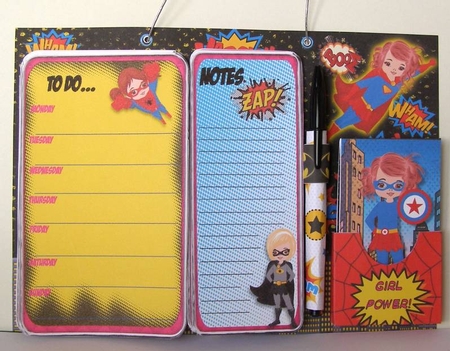  Super Hero Girl Power A4 Organiser/Planner by Margaret McCartney