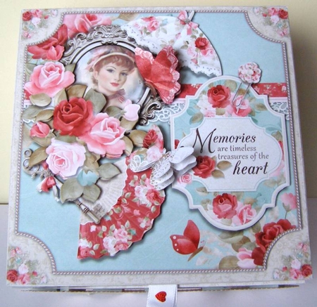 My Fair lady  8X8 Ornate Keepsake Box, Popup Card, Bookmark & Hanging Heart Gift Kit by Margaret McCartney