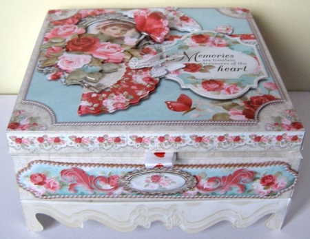 My Fair lady  8X8 Ornate Keepsake Box, Popup Card, Bookmark & Hanging Heart Gift Kit by Margaret McCartney