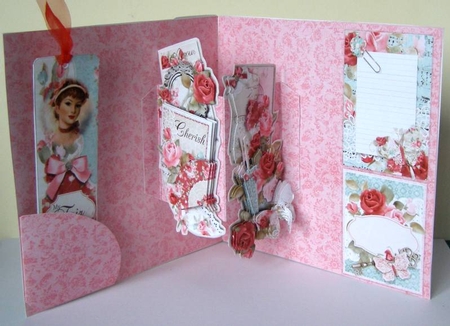 My Fair lady  8X8 Ornate Keepsake Box, Popup Card, Bookmark & Hanging Heart Gift Kit by Margaret McCartney