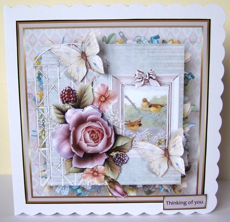 Birds and flowers in summer by Margaret McCartney