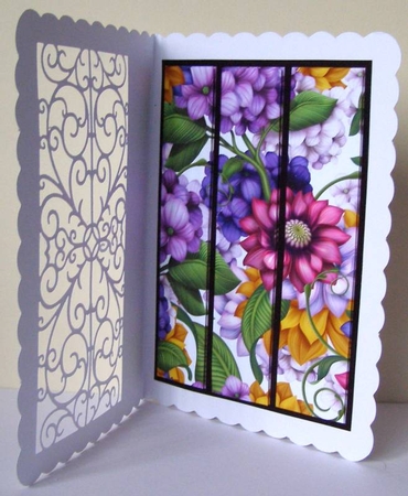 Spring Trio Card Topper - Black by Margaret McCartney