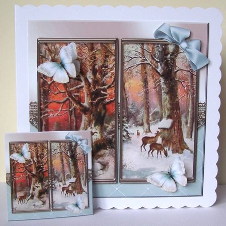 Deer in forest by Margaret McCartney