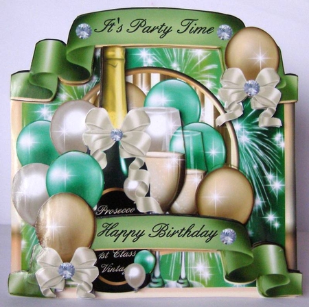 Balloons & Bubbly Prosecco Celebration - Birthday, Christmas, New Year or General by Margaret McCartney