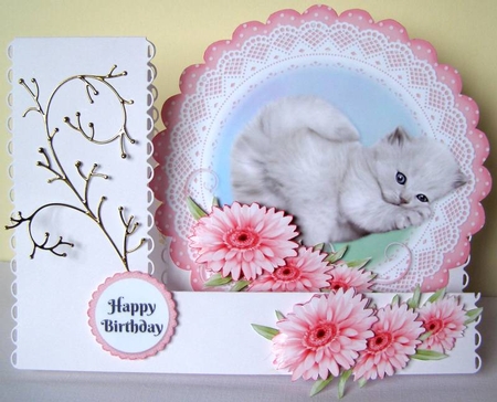 Cat Scolloped Topper 3 by Margaret McCartney
