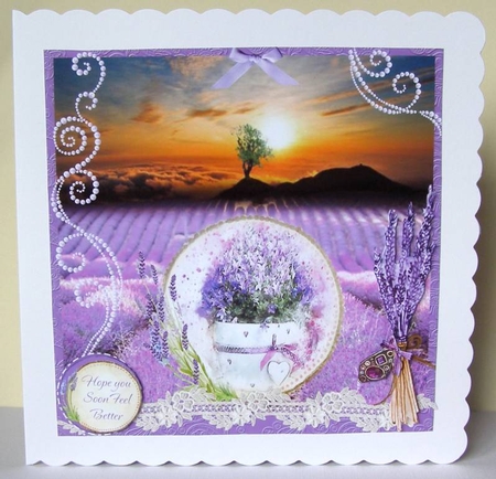 LAVENDER GET WELL BIRTHDAY RETIREMENT MULTI SENTIMENT by Margaret McCartney