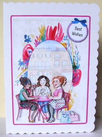 Friends Forever Birthday topper by Margaret McCartney