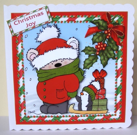 8x8 hold my hand lets go sledging mini kit by Margaret McCartney