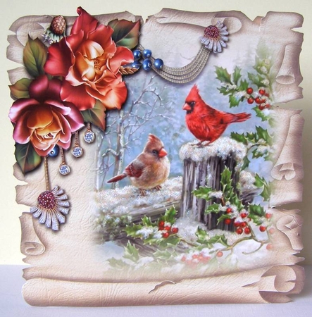 Christmas Birds 6 by Margaret McCartney