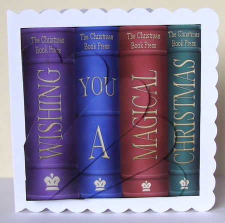 Wishing You a Magical Christmas Books Fan Pyramage Topper by Margaret McCartney