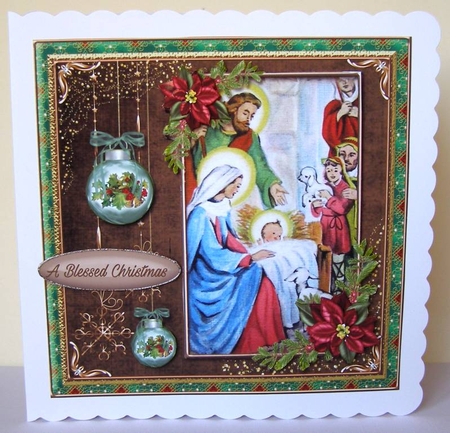 Happy Holidays Nativity Scene Bumper Kit.1 by Margaret McCartney