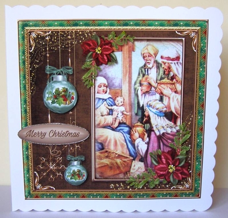 Happy Holidays Nativity Scene Kit.5 by Margaret McCartney