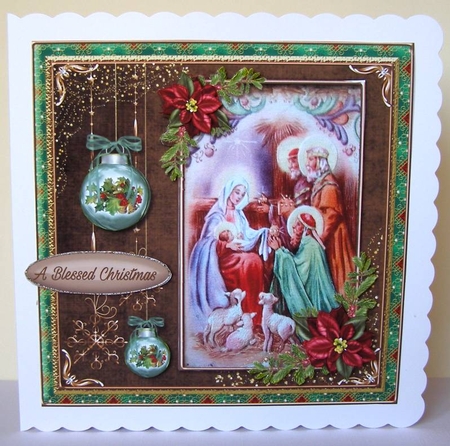 Happy Holidays Nativity Scene Kit.7 by Margaret McCartney