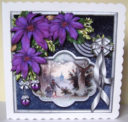 Starry Night Poinsettia Palette 20 by Margaret McCartney