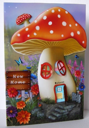 Mushroom House (Type A) with Door and Windows by Margaret McCartney