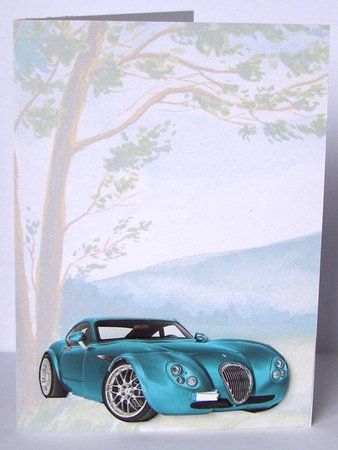 Wiesman & Stuttgart cars decoupage sheet by Margaret McCartney