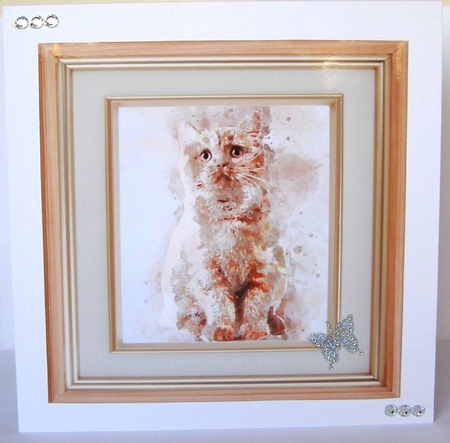 Watercolor topper bumper kit  - cats by Margaret McCartney