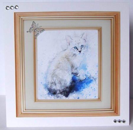 Watercolor topper bumper kit  - cats by Margaret McCartney