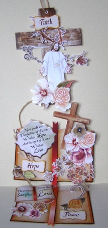 At the Cross - Hanging easter Trio by Margaret McCartney